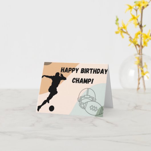 息子の誕生日 カード (黄色い花)