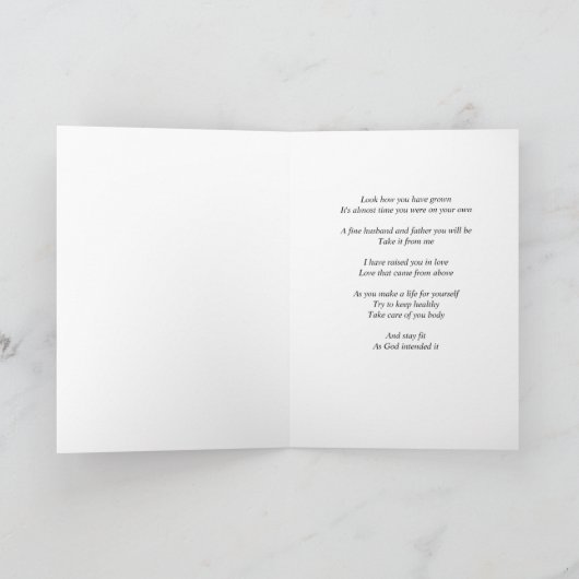 息子の誕生日 カード (内部)