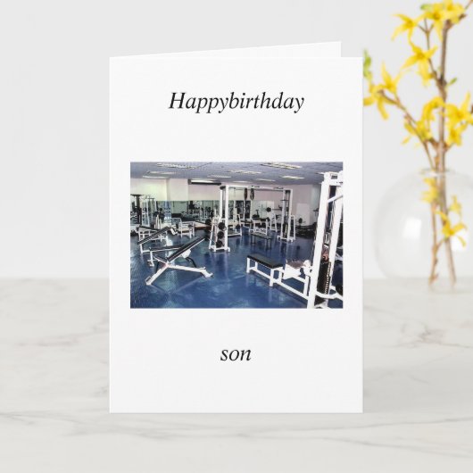 息子の誕生日 カード (黄色い花)