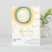 息子の赤ちゃんシャワーの招待状が来る 招待状 (スタンド正面)