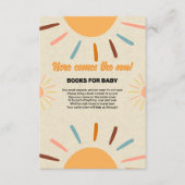 息子の赤ちゃん来シャワーのミニマル工芸 エンクロージャーカード (正面)