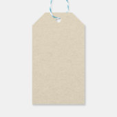 息子の赤ちゃん来シャワーのミニマル工芸 ギフトタグ (裏面)