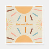 息子の赤ちゃん来シャワーのミニマル工芸 スタンダードランチョンナプキン (正面)
