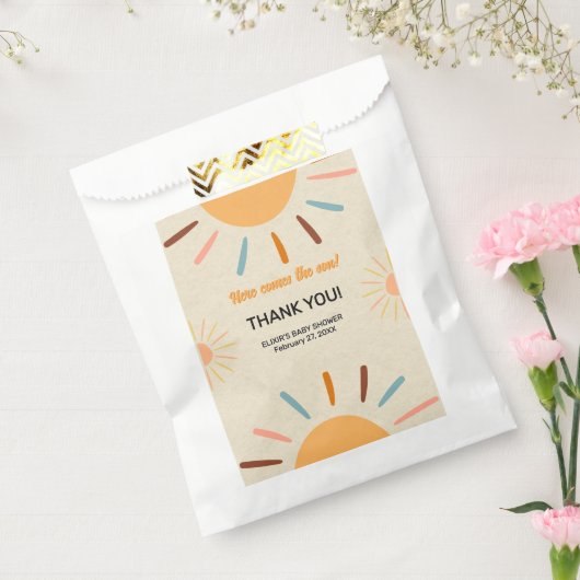 息子の赤ちゃん来シャワーのミニマル工芸 フェイバーバッグ (封をした状態)