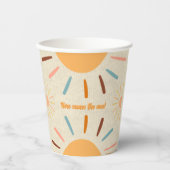 息子の赤ちゃん来シャワーのミニマル工芸 紙コップ (正面)
