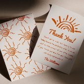 息子の赤ん来坊のシャワーに手を引いた サンキューカード