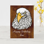 息子の軍隊誕生日 カード (黄色い花)