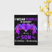 息子の過剰摂取追悼のために紫を着る, 過剰摂取への意識 カード (黄色い花)