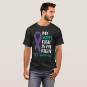 息子の闘病 コーネリア・ド・ランゲ症候群の支援者 Tシャツ (正面フル)
