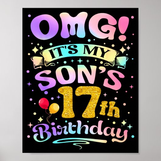 息子の17歳の誕生日おめでとう! ポスター (正面)