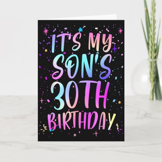 息子の30歳の誕生日 おめでとう 30歳 カード (正面)