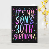 息子の30歳の誕生日 おめでとう 30歳 カード (黄色い花)