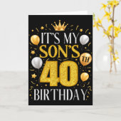 息子の40歳の誕生日プレゼント 40歳の誕生日 カード (黄色い花)