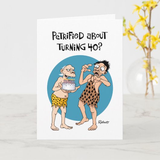 息子の40歳の誕生日 カード (黄色い花)