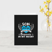 息子はいつも私の心の中に永遠に私の心に重い カード (黄色い花)