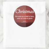 息子はクリスマス・イ与えサイヤ9-6 ラウンドシール (バッグ)