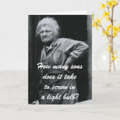 息子は何人だ？ カード (黄色い花)