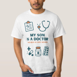 息子は医者です - 面白くて自慢の家族デザイン Tシャツ