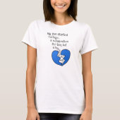 息子は大学を始めた…お祝い Tシャツ (正面)