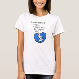 息子は大学を始めた…お祝い Tシャツ