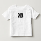 息子は彼のヒーローTシャツ お父さんと息子のリンクコーデ トドラーTシャツ (正面)