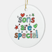 息子は特別です セラミックオーナメント (左)