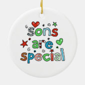 息子は特別です セラミックオーナメント (裏面)