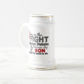 息子は私に世界を糖尿病意味します ビールジョッキ (正面左)