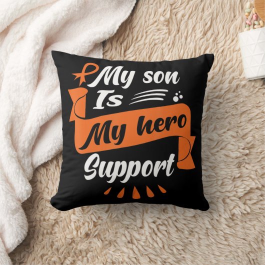 息子は私のヒーローである白血病がん患者さん クッション (ブランケット)