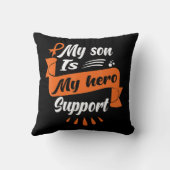息子は私のヒーローである白血病がん患者さん クッション (裏面)