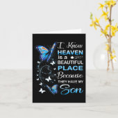 息子は私の天国の守護天使 記念日 私 カード (黄色い花)