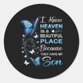 息子は私の守護天使天国メモリアルデー私 ラウンドシール (正面)