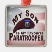 息子は私の82番目お気に入りのの空挺隊員である メタルオーナメント (正面)