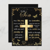 息子へのギフト, 蝶の愛好家, 花の息子への手紙 招待状 (正面/裏面)