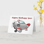 **息子へのハッピーバースデー** カード (黄色い花)