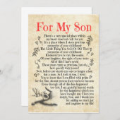 息子へのプレゼント | ありがとう、こんなにたくさん 招待状 (正面/裏面)