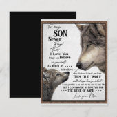 息子へのプレゼント, ママと息子, 息子へのラブレター 招待状 (正面/裏面)