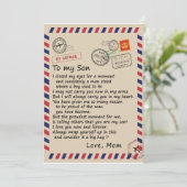 息子へのプレゼント | 母からのラブレター 招待状 (スタンド正面)