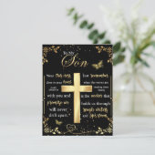 息子へのプレゼント、蝶が好きな人へ、花のような息子への手紙 招待状 (スタンド正面)