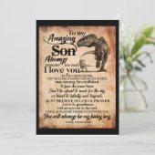 息子への愛 | 私のすばらしい息子へ 私はあなたのことが好き 招待状 (スタンド正面)
