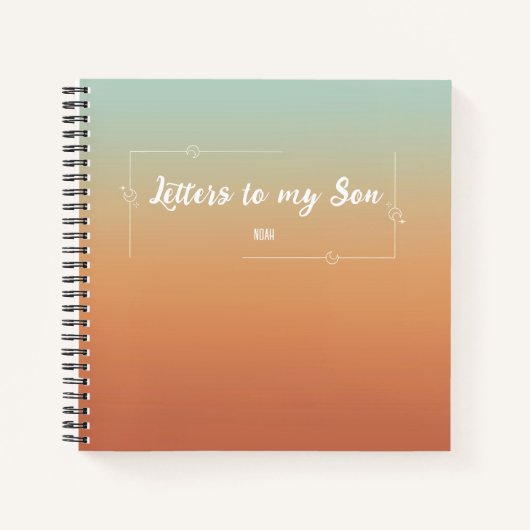 息子への手紙キープサケヴィンテージメモリージャーナル ノートブック (正面)