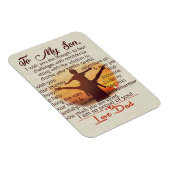 息子への最高の贈り物 | 息子への名言 マグネット (右側)