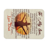 息子への最高の贈り物 | 息子への名言 マグネット (横)