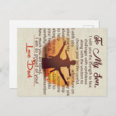 息子への最高の贈り物 | 息子への名言 案内ポストカード (正面/裏面)