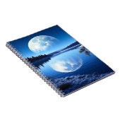 息子への湖凍っていの贈り物の満月 ノートブック (右側)
