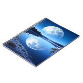 息子への湖凍っていの贈り物の満月 ノートブック (左側)