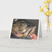 **息子への父の日** 漁師 カード (黄色い花)