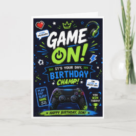 息子への誕生日カード ゲーム好きな息子へ カード