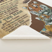 息子への贈り物、虎愛好家へ、息子への手紙(パパ) シェルパブランケット (3/4)