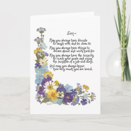 息子へ... カード (正面)